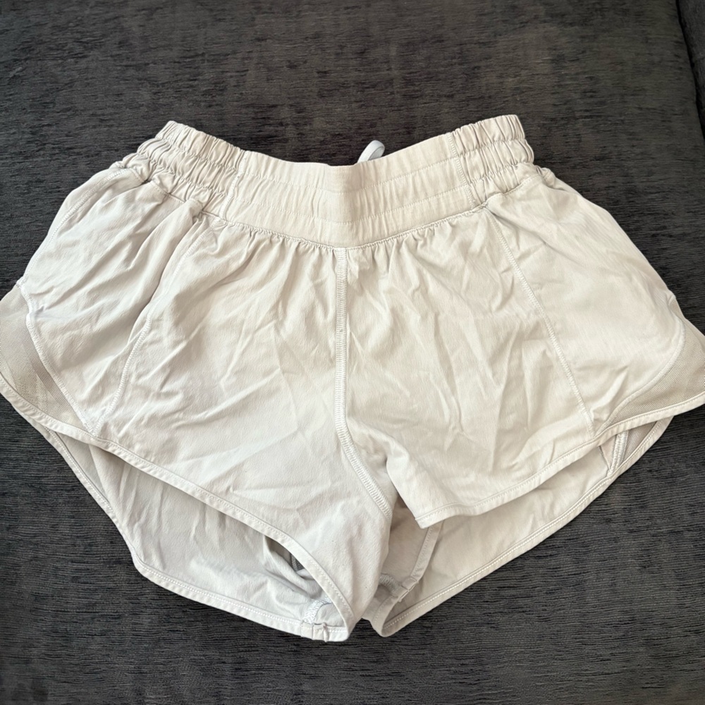 Light Grey Lululemon Athletica Hottie Hot Shorts